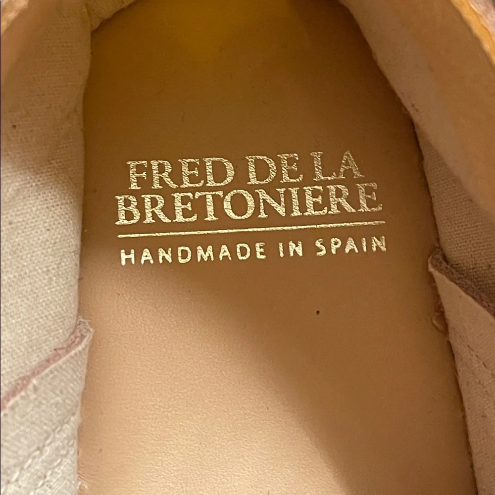 FRED DE LA BRETONIERE‎ Rose Pink Lace Up Suede Espadrilles NWOB EU 37 / US 6.5